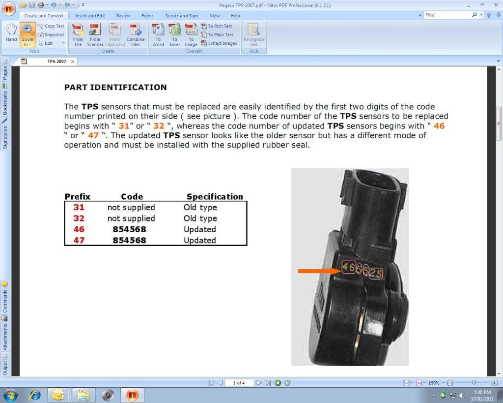 TPS Adjustment (Throttle Position Sensor)